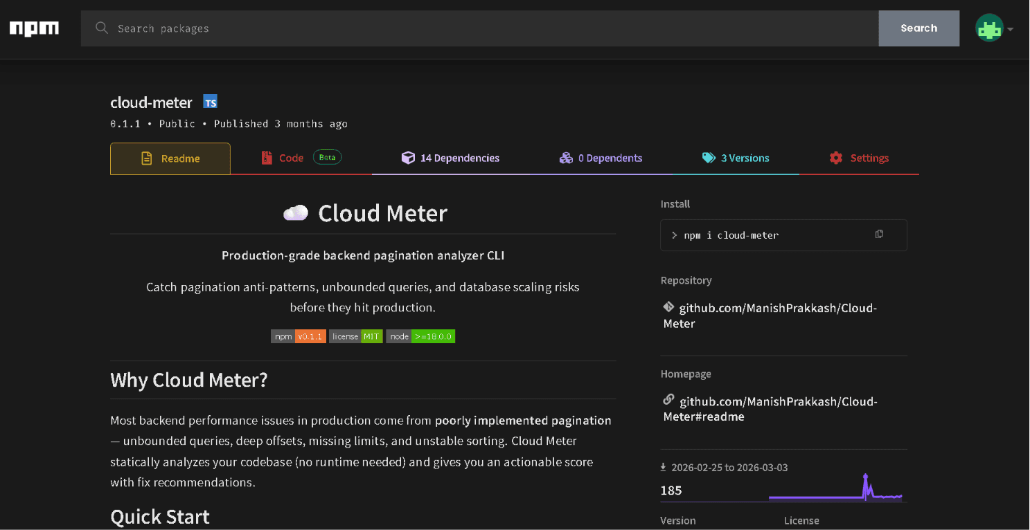 Cloud Meter screenshot 1